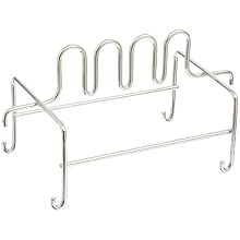 San Jamar CNCRK Cut-N-Carry Stainless Steel Shelf Mount Hanging Rack, For Cutting Boards and Board-Mates