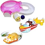 Zhu Zhu Pets Hamster House Starter Set Plus Pet Hamster Boat and Skateboard Bundle