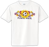 Soccer Flower Power Girls T Shirt