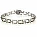 Sterling Silver Champagne Yellow Link Tennis Bracelet