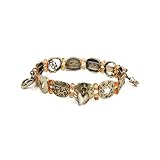 Inspirational Topaz Girls Antique Tone Stretch Bracelet Jewelry by PammyJ