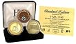 Cleveland Indians 24Kt Gold And Infield Dirt 3 Coin Set