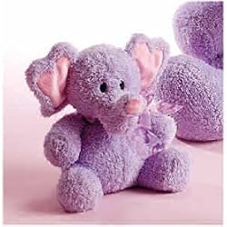 CHANNA PURPLE ELEPHANT PLUSH TOY 12"