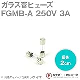 富士端子 FGMB-A ガラス管ヒューズ カートリッジタイプ (定格: AC250V 3A) (長さ: 2cm) (B種溶断型) NN