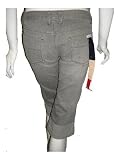 SASS  BIDE Gray Slim Cuffed Capri Jeans