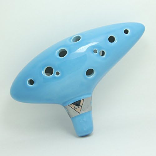 Beautiful 12 Hole Zelda Ocarina From Legend of Zelda Alto C (Sky Blue)