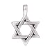 Fine Silver Plated Lead-Free Pewter Large Star Of David Pendant 17mm (1)