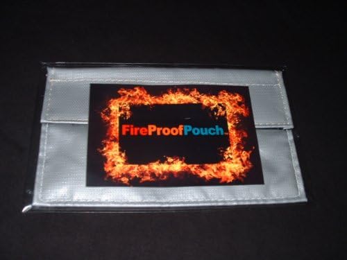 FIRE PROOF POUCH, Name Brand Fire Resistant 9" X 5" Cash Pouch. Free Water Proof Pouch, Protect the valuables you can't afford to lose if there is a fire. The pouch will hold CASH, titles, passports and more. Fire Proof Pouch is a high-tech pouch made of a space-age, fire-retarding material. Protects your vital documents up to 1200 degrees, Before we started selling them we tested them with butane lighters that burn at 1977C or 3590.6F. with the flame direct to the material and it would not burn or melt, it would just turn black and then most of the black would wipe off. We had 50 Dollar Bills inside and where fine not a mark on them, That is why we started selling them. We tested them at a lot Hotter Temp then they where rated for and they held up, and are under half the price of others.