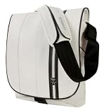 Crumpler - Beefy Pocket - Sacoche en cuir pour Ordinateur Portable 13" - Blanc/Noir