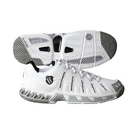 Buy Mens K-Swiss Stabilor SLS Tennis Shoe - White Black Platinum