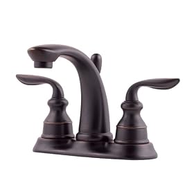 Price Pfister 048-CB0Y Avalon Two-Handle 4-Inch Centerset Lavatory Faucet with Pop-Up, Tuscan Bronze