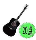 SepiaCrue アコースティックギター 初心者入門 20点セット W140-20 カラー BK/ブラック