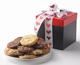 Heart Accented 32 Count Gourmet Cookie Gift by Cornerstone Cookie Gifts