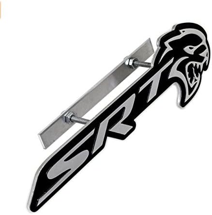 Lightake SRT HELLCAT HEAD Street Racing Technology Aluminum GRILLE Grill PLAQUE Plate Emblem Badge Nameplate Logo Decal Hell Cat Rare for Dodge Challenger Charger Viper Neon Caliber Crossfire Firepower Super Bee Drag Pak Tomahawk Magnum Ram 1500 Chrysler 300 300C Nassau Jeep Grand Cherokee SRT-4 SRT-6 SRT-8 SRT-10 2.4L I4 215HP GEMA 285HP Turbo Turbocharged 3.2L V6 E32 349HP 350HP Mercedes Benz AMG 6.4L Chrysler V8 392 Hemi 470HP 6.1L 425HP SRT 4 6 8 10 ACR 8.3L 8.4L Liter V10