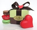Leilalove Gluten Free Cookies, Assorted 4 Macarons, SPECIAL Valentine's Presentation, Expedited Shipping!
