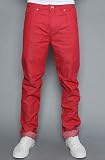 Obey The Summertime Chambray Skinny Fit Jean in Red,Denim for Men Obey The Summertime Chambray Skinny Fit Jean in Red,Denim for Men