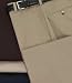 Traveler Plain Front Khakis-Chocolate Brown, White