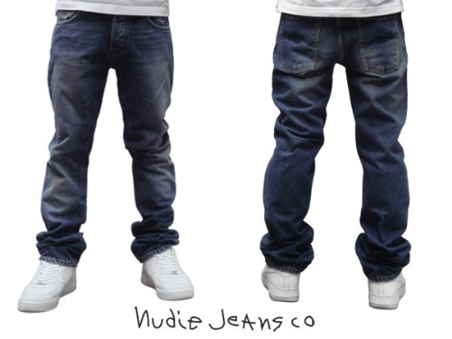 NUDIE JEANS　ヌーディージーンズ　AVERAGE JOE アベレージジョー ストレートデニム　Straight Leg　30161-1119-714　DUSTY NAVY EMBO