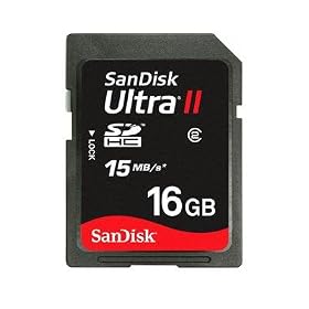 SanDisk Ultra II 16GB/15MB SDHC Card
