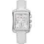 MICHELE Deco Moderne Diamond Silver Alligator