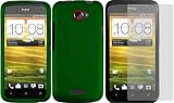 Dark Green Hard Case Cover+LCD Screen Protector for AT&T HTC One X