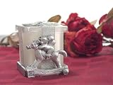 Pewter Finish Rocking Horse w Gift Box Candle (Set of 48) - Baby Shower Gifts & Wedding Favors