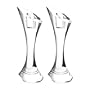 Orrefors Drop Small 6-7/8-Inch Candlesticks, Set of 2