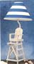LIFEGUARD BEACH CHAIR LAMP table desk life guard decor