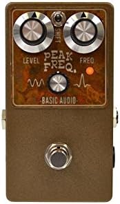 Basic Audio Peak Freq. Bandpass Filter/Frequency Boost (Bronze) Pedal Bundle w/ 4 free Items: StageTrix Setting Saver Pen, StageTrix Pedal Fastener, 2x Hosa Patch Cables