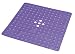 Essential Medical Supply Shower Mat with Drain, Transparent Dark Blue