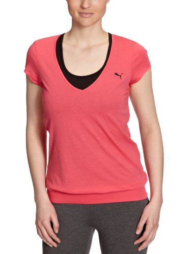 PUMA Damen T-Shirt TP Trend, rouge red-black, M, 508553 03