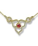 Jewelry : Zasha Open Flower Trillion Diam. Pave Pendant