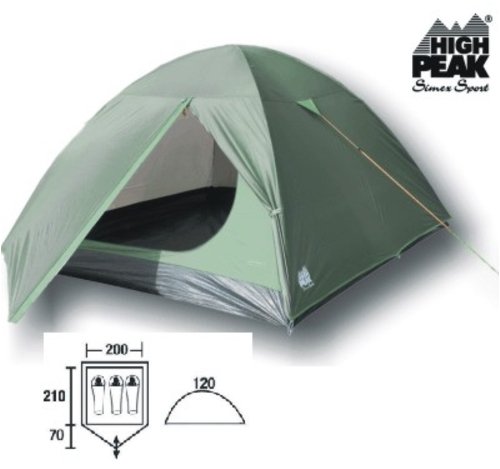 3-Personen Iglu-Zelt High Peak Kansas 3