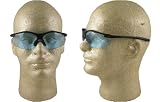 Pyramex Fortress Safety Eyewear, Infinity Blue Lens With Black Frame