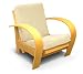 Outdoor Living : So4mat - Curve Chair - Olmo Natural