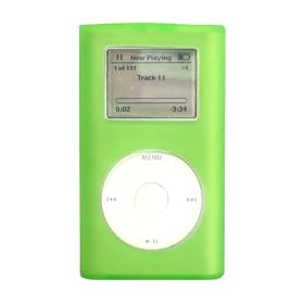Speck Mini iPod Skin - Lime (w/ lanyard)
