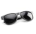 Black Classic Horn Rimmed 80's Retro Sunglasses