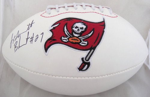 LEGARRETTE BLOUNT SIGNED AUTOGRAPHED TAMPA BAY BUCCANEERS LOGO FOOTBALL COA + HOLOGRAM