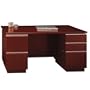 Milano 60" Double Pedestal Desk Finish: Harvest Cherry