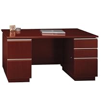 Milano 60" Double Pedestal Desk Finish: Harvest Cherry