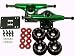 CORE Green SKATEBOARD TRUCKS, WHEELS, ABEC 5 BEARINGS
