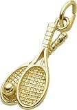 Tennis Racquets & Ball Charm by Rembrandt Charms