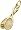 Tennis Racquets & Ball Charm, Gold Plated Silver