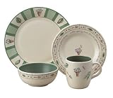 Pfaltzgraff Flower Garden 16-Piece Dinnerware Set, Service for 4