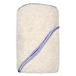 Bumkins Organic Cotton Hooded Towel Set - Periwinkle Satin Trim