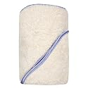 Bumkins Organic Cotton Hooded Towel Set - Periwinkle Satin Trim