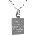 Sterling Silver Family Pendant