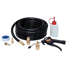Bostitch CPACK50 3/8-Inch x 50 Heavy Duty PVC Hose, Fittings, and Lubricant
