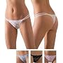 Low Rise Soft Lace Thong - Soft and Comfortable with Lined Crotch
