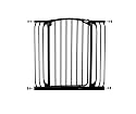 Bindaboo B1124 1-Meter Hallway Pet Gate, Black, Extra-Tall